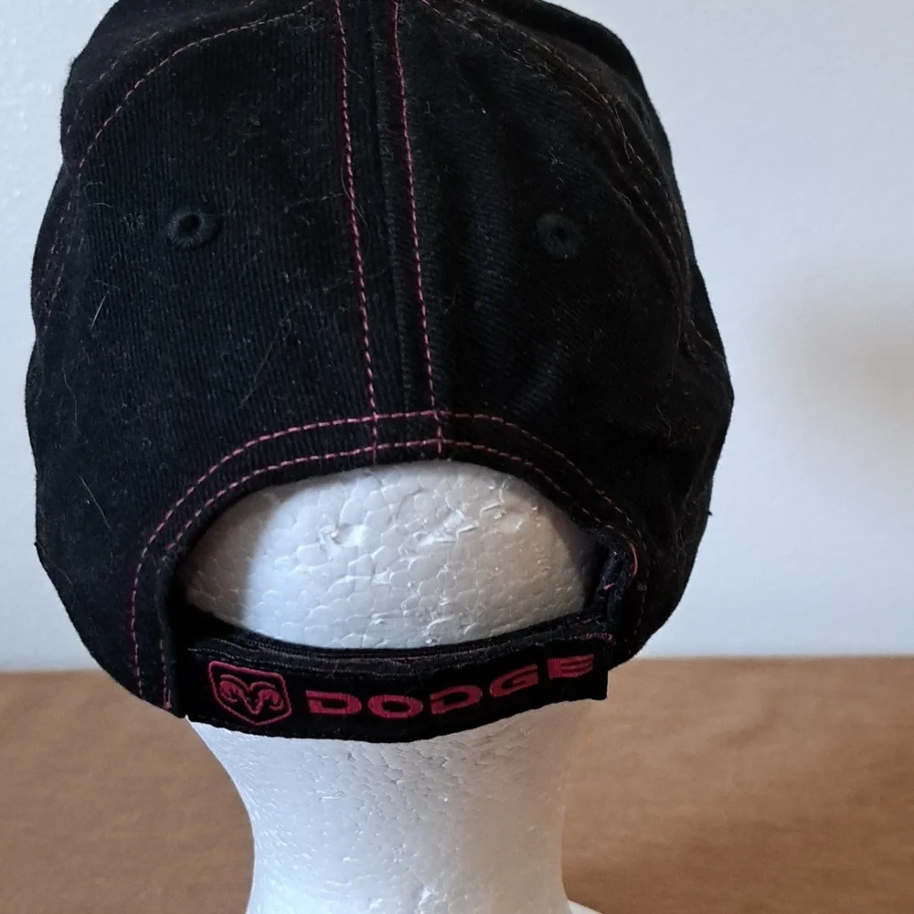 Dodge Girl Pink Embroidered Hat Circa 1947 adjustable cap. - Picture 3 of 6